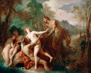 Pan And Syrinx Artwork by Jean François De Troy