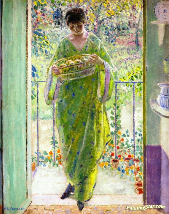 The Kitchen Door Artwork by Frederick Carl Frieseke