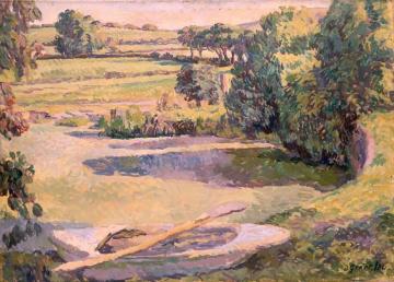 The Farm Pond (sketch) Artwork by Duncan Grant
