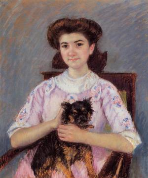 Portrait of Marie-Louise Durand-Ruel Artwork by Mary Cassatt