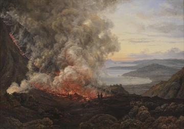 The Eruption of Vesuvius Artwork by Johan Christian Dahl