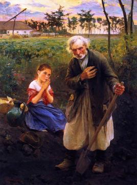 At Vesper Bell Artwork by Philip Alexius de Laszlo