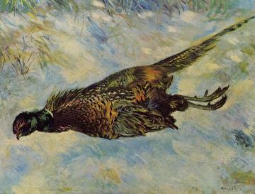 Pheasant in the Snow Artwork by Pierre Auguste Renoir