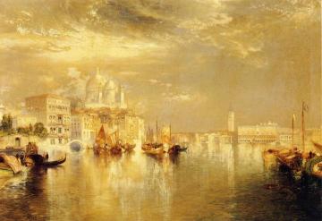 Venetian Scene Artwork by Thomas Moran