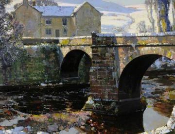 Packhorse Bridge, Derwent, Derbyshire Artwork by Stanley Royle