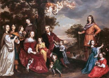 The Family Of Willem Van Den Kerckhoven Artwork by Jan Mijtens