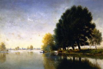 On The Seine Near Poissy Artwork by Gilbert Munger