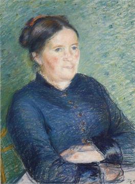 Portrait of Madame Pissarro Artwork by Camille Pissarro