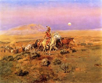 The Horse Thieves Artwork by Charles Marion Russell