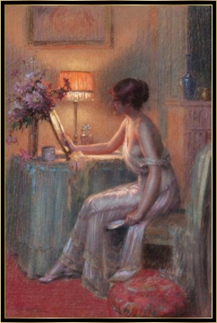 A Lady In Her Boudoir Artwork by Delphin Enjolras