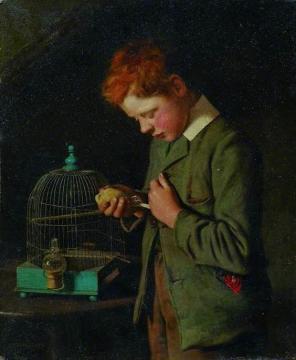 His First Grief Artwork by Charles Spencelayh