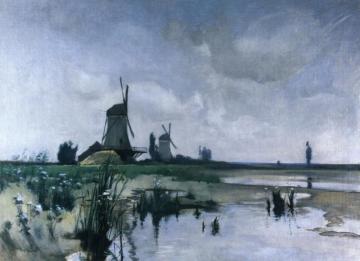 Windmills Artwork by John Twachtman