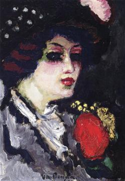 Stylish Woman In A Hat Artwork by Kees Van Dongen