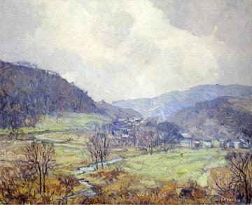 Aetna Valley Artwork by Edward Willis Redfield