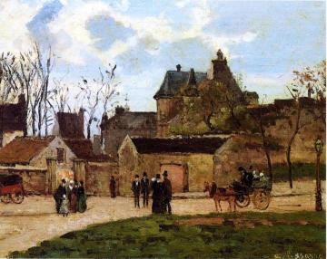 The Court House, Pontoise Artwork by Camille Pissarro