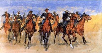 Colored Troopers to the Rescue Artwork by Frederic Remington