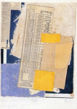 Two Yellow Spots Artwork by Kurt Schwitters