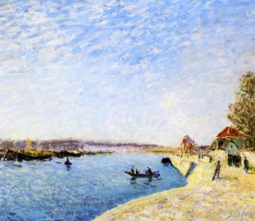 Saint-Mammes and the Banks of the Loing Artwork by Alfred Sisley