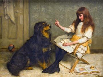 The Lesson Artwork by Frank Markham Skipworth
