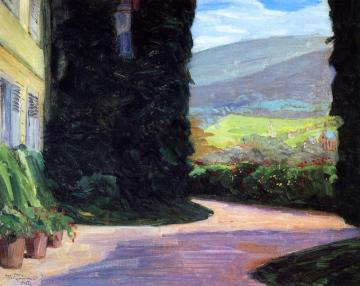 Stift Neuburg, Stiftsterrasse Artwork by Wilhelm Trübner