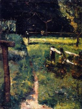 Gargenlichtung Am Zaun Artwork by Lesser Ury