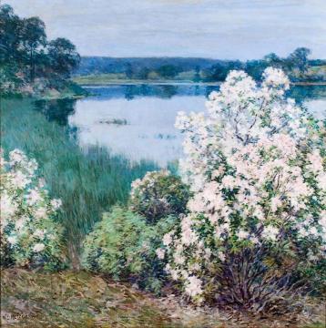 Kalmia Artwork by Willard Leroy Metcalf