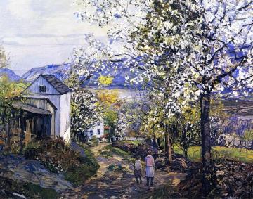 Cherry Blossoms Artwork by Edward Willis Redfield