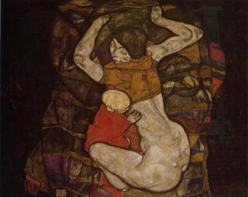 Young Mother Artwork by Egon Schiele