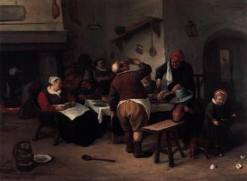 The Fat Kitchen Artwork by Jan Steen