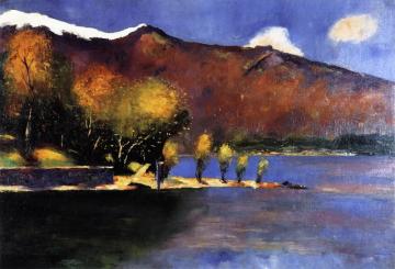 Promontory On Lake Garda Artwork by Lesser Ury