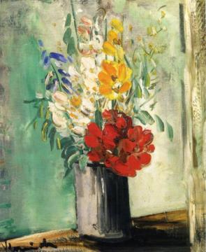 Vase Of Flowers Artwork by Maurice De Vlaminck