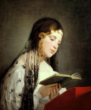 Reading Girl Artwork by Friedrich von Amerling