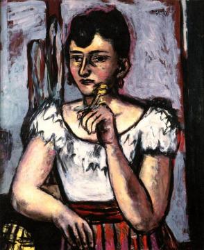 Portrait of Euretta Rathbone Artwork by Max Beckmann