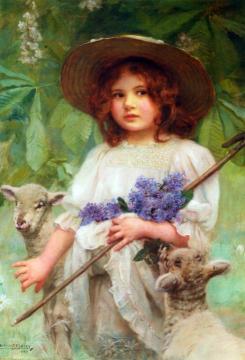 Little Bo Peep Artwork by Arthur John Elsley