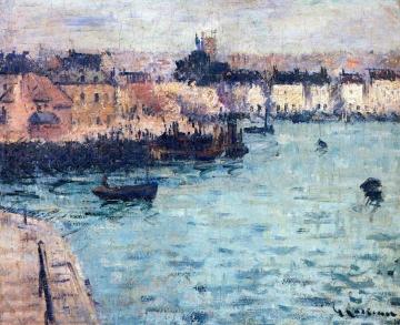 The Outer Harbor at Dieppe Artwork by Gustave Loiseau