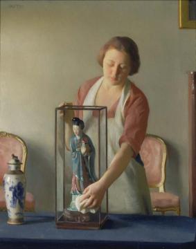 The Figurine Artwork by William Mcgregor Paxton