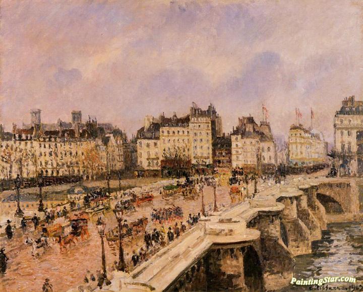 The Pont-Neuf Artwork by Camille Pissarro