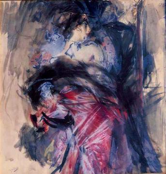 Scena Galante Artwork by Giovanni Boldini