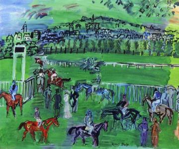 Racecourse Artwork by Raoul Dufy