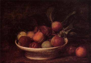Plums and Peaches Artwork by Henri Fantin-Latour