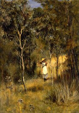 Gathering Mistletoe Artwork by Frederick McCubbin