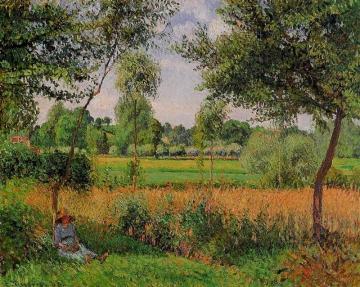 Morning, Sun Effect, Eragny Artwork by Camille Pissarro