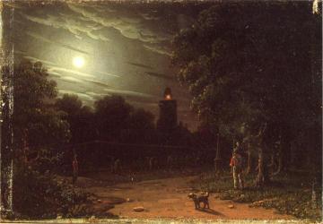 Tynemouth Lighthouse Artwork by Robert Salmon