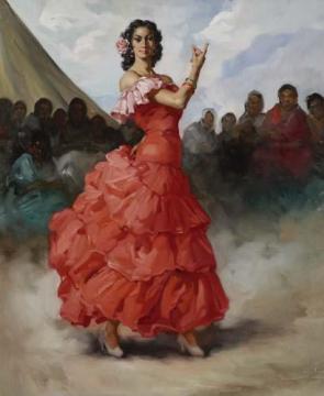 Gitana Artwork by Francisco Rodriguez Sanchez Clement