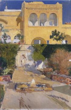 Afternoon Sun At The Alcazar At Seville Artwork by Joaquin Sorolla y Bastida
