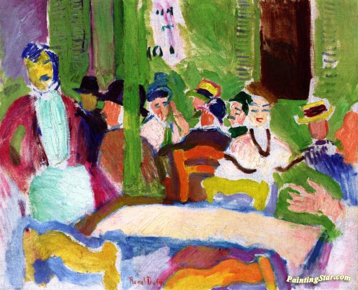 At The Café Artwork by Raoul Dufy
