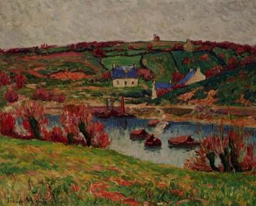 The River at Douaelan-sur-Mer Artwork by Henry Moret