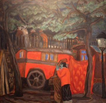 The Street Musician Artwork by Boris Grigoriev