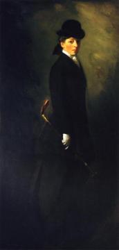 Portrait Of Miss Leora Dryer In Riding Custume Artwork by Robert Henri