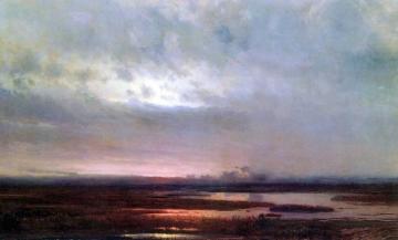 Sunset Above Marsh Artwork by Alexei Kondratevich Savrasov